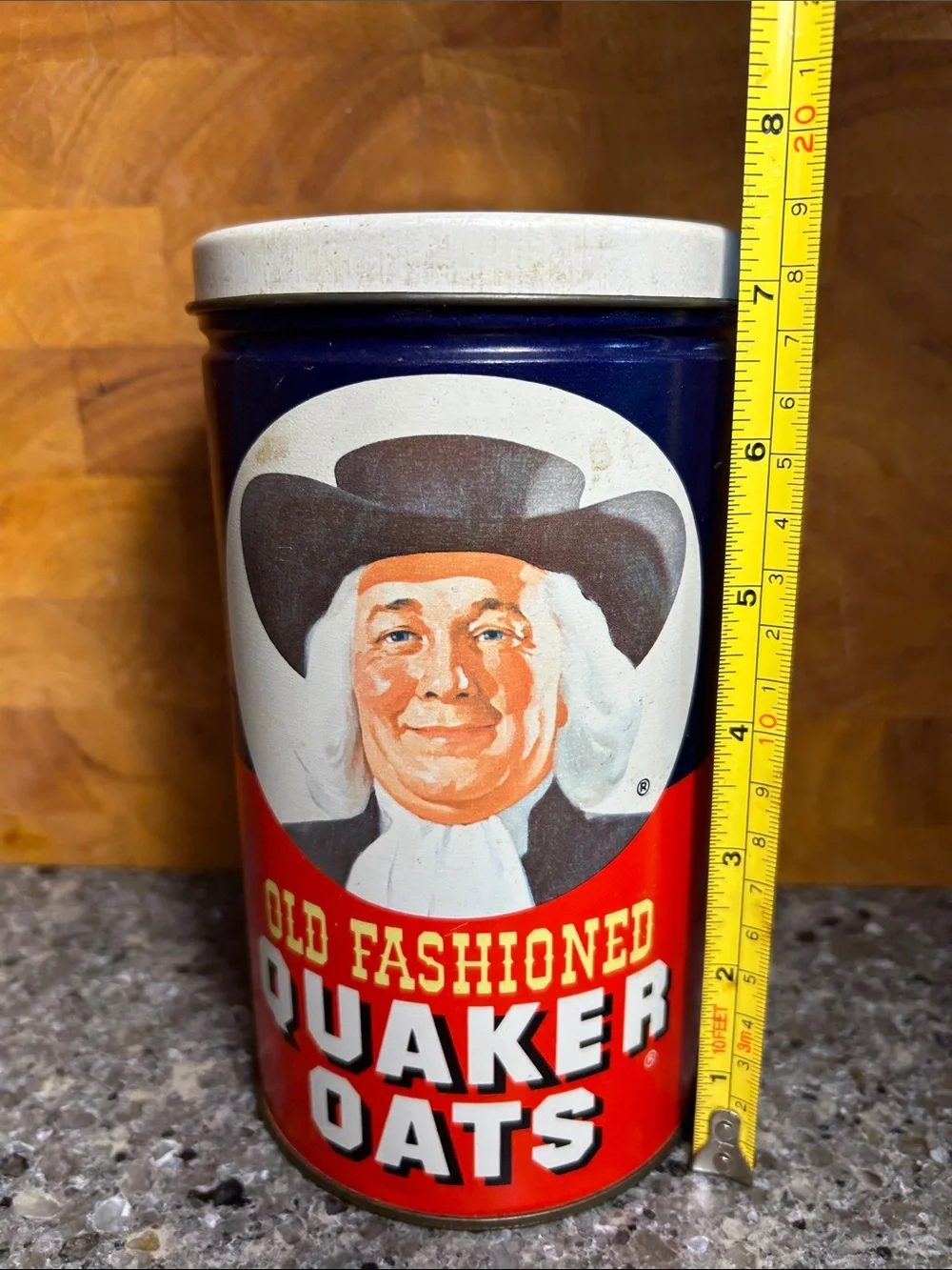 Vintage Quaker Oats tin can 1982 Limited Edition anniversary - Picture 8 of 10